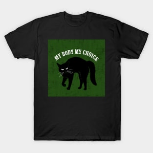 My Choice Green Background T-Shirt